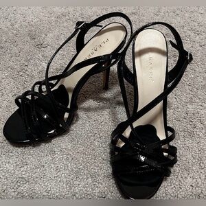 Pleaser Black Patent Strappy High Heel Sandals